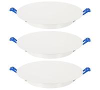 uxcell 3 placas redondas de 170 mm para techo, bocina con orificio de pared, bloqueo de resorte, panel de acceso decorativo de acero para aberturas de techo o paneles de yeso de 4.9 a 6.3 pulgadas