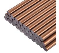 uxcell 30 mini barras de pegamento caliente de 4 x 0.43 pulgadas de alto pegajosas grandes barras de pegamento caliente para pistola de pegamento, bronce rojo dorado