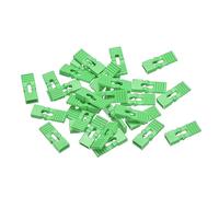 uxcell 30pcs 2.54mm Pin Header Jumper Cap alargado corto circuito conexión Cap mini puente puente enchufe verde