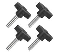 uxcell 4 tornillos de mariposa en T, M8 x 35 mm, rosca macho, acero inoxidable 304, tornillos de pulgar en forma de T, mango de 36 mm de diámetro, para reemplazo de perilla de apriete manual, color