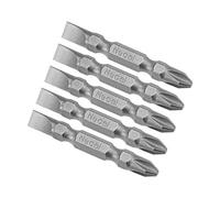 uxcell 5 puntas de destornillador magnéticas PH2/SL6 de doble extremo, vástago hexagonal de 1/4 de pulgada de longitud de 1.96 pulgadas de longitud S2