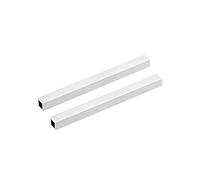 uxcell 6063 Tubo cuadrado de aluminio 15 mm x 15 mm x 1,5 mm Espesor de la pared 200 mm Longitud sin costuras tubo recto 2 piezas