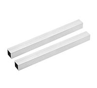 uxcell 6063 Tubo cuadrado de aluminio 25 mm x 25 mm x 1 mm Espesor de la pared 300 mm Longitud sin costuras tubo recto 2 piezas