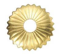 uxcell 8 piezas de placa trasera de latón radial de 0.9 pulgadas, juntas clásicas de decoración de muebles para armarios, cajones, puertas de armario