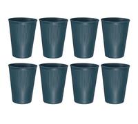 uxcell 8 vasos simples para cepillos de dientes, 2.2 x 4.2 vasos de baño irrompibles reutilizables para almacenar pasta de dientes, cepillos de dientes, peines y bebidas de agua, azul (13.5 onzas)