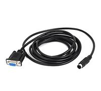 uxcell a15101400ux0036 DB9 9 pines hembra a mini DIN 8 pines macho cable convertidor 2,4 m 8 pies