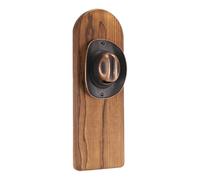 uxcell Abridor de botellas de madera montado en la pared, diseño vintage de sombrero de vaquero con imán único regalo para hombres, amantes de la cerveza, decoración de bar, regalo de cumpleaños,