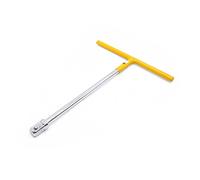 uxcell amarillo tono de plata 1/2 "Square Drive Llave Mango en T llave reparación herramienta para coche