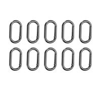 uxcell Anillos ovalados de resorte, llavero, Negro -, 16mm ID x 34mm OD