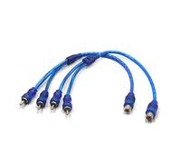 uxcell Cable 2 Macho A Hembra RCA Conector Divisor de Audio Adaptador para Coche