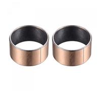 uxcell Cojinete de manga 32mm Diámetro 36mm OD 20mm Longitud Rodamientos lisos Envueltos Bujes sin aceite 2pcs