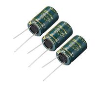 uxcell Condensador electrolítico radial de aluminio bajo ESR verde con 2200UF 35V 105 Celsius Vida 3000H 16 x 26 mm Alta corriente de ondulación de baja impedancia 3 unids