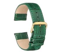 uxcell Correa de reloj de cuero con patrón de cocodrilo en relieve, 6 colores, varios tamaños, repuesto con barras de resorte para hombres y mujeres