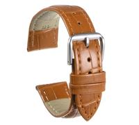 uxcell Correa de reloj de cuero con patrón de cocodrilo en relieve, 6 colores, varios tamaños, repuesto con barras de resorte para hombres y mujeres