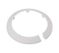 uxcell Cubierta de la cubierta de la tubería, 114mm PP plástico radiador Escutcheon agua tubería drenaje línea cubierta blanca 2pcs