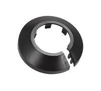 uxcell Cubierta de la cubierta de la tubería, 32m m PP plástico radiador escutcheon agua tubería drenaje línea cubierta negro 10pcs