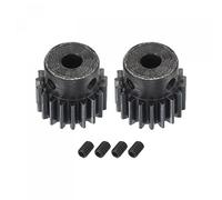 uxcell Engranaje de piñón 1Mod 19T de 5 mm de diámetro de acero endurecido para motor con paso para RC Car Truck Buggy Gear Drive, 2 unidades