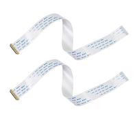 uxcell FFC FPC Cable 0.5mm echada 30 Pin 250mm Cable de cinta plano flexible para pantalla LCD tipo B 2pcs