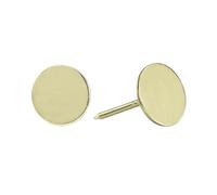 uxcell Juego de 100 tachuelas para tapicería de 19 x 30 mm, acero al carbono para decoración del hogar, sofá, bricolaje, cabezas de uñas, color dorado