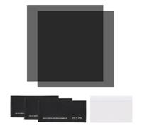 uxcell Juego de 2 películas polarizadas, 5.9 x 5.9 pulgadas, adhesivas universales, filtro polarizador lineal con kit de limpieza, raspador para reparación de pantalla LCD, educación física