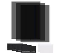 uxcell Juego de 3 películas polarizadas, 6.5 x 8.6 pulgadas, hojas polarizadas adhesivas con filtro polarizador lineal con kit de limpieza raspador para reparación de pantalla LCD, educación física