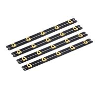 uxcell Juego de 4 corsés, soporte de deshuesado de acero negro de 11 pulgadas con botones dorados, corsé de acero con resorte, corsé de acero para coser corsés, hacer vestidos de novia
