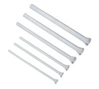 uxcell Juego de 6 dobladores de tubos de resorte para tubos de cobre O.D. 1/4 pulgadas, 3/8 pulgadas, 1/2 pulgadas, 5/8 pulgadas, 3/4 pulgadas, resorte de flexión para tubos de cobre, doblador de