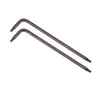 uxcell Llave Torx antimanipulación T8, llave de estrella con forma de L, brazo largo de 3.15 pulgadas, acero S2, 2 piezas