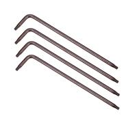 uxcell Llave Torx antimanipulación T9, llave de estrella con forma de L, brazo largo de 3.35 pulgadas, acero S2, 4 piezas