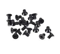uxcell M3,5 x 6 mm Phillips tornillo de cierre negro para ordenador portátil TV ventilador interruptor 50 piezas