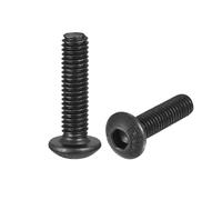 uxcell M3x12mm Hex Socket Botón Cabeza Tornillos Tornillos Acero Aleación 100pcs