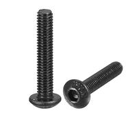 uxcell M3x16mm Hex Socket Botón Cabeza Tornillos Tornillos Acero Aleación 100pcs