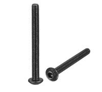 uxcell M3x30mm Hex Socket Botón Cabeza Tornillos Tornillos Acero Aleación 100pcs