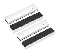 uxcell Mandíbulas de tornillo de banco de aluminio de 6 pulgadas con imán, cubiertas de almohadillas de goma para carpintería, fabricación de bricolaje, fontanería, 2 pares