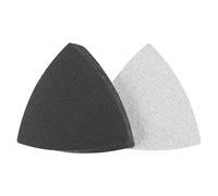 uxcell Papel de lija triangular con gancho y bucle, almohadilla de lijado triangular para 3-1/2 pulgadas, multiherramienta oscilante de carburo de silicio para uso húmedo/seco, grano 240, 8 piezas