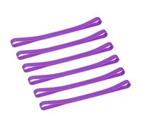 uxcell Paquete de 6 bandas de toalla de goma para sillas de crucero, piscina, viajes, vacaciones en la playa, mejores alternativas para clips de toallas, color morado