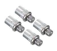 uxcell Patas de mesa ajustables, patas de acero inoxidable de 3.9 pulgadas para tubos de diámetro exterior de 1-1/2 pulgadas, juego de 4