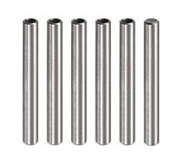 uxcell Pin de clavija de rosca interna M5 6pcs 8x90mm Biselado plano de acero al carbono Pin cilíndrico cama estantería dispositivos de metal pines industriales