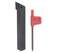 uxcell Portaherramientas de torneado de torno CNC indexable, 93 ° SDJCR1212H07 1/2 "vástago 42Cr acero carburo torneado soporte de herramienta para torneado ranurado roscado