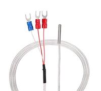 uxcell PT100 RTD - Sensor de temperatura con sonda de 3 cables termopar de acero inoxidable, 50cm(1.64ft),A Grade