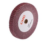 uxcell Rueda de pulido no tejida de 150 mm x 25 mm 320 Grit Rueda abrasiva de pulido de tela abrasiva de nailon para metal de acero inoxidable rojo