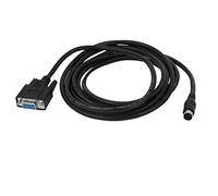 uxcell Sourcing map - Cable de programación PLC 8P Mini DIN macho a hembra DB9 RS232 de 10 pies