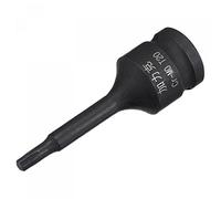 uxcell T20 Impact Torx Bit Socket, 3/8" Square Drive 60mm Longitud CR-MO Tamaños Métricos