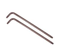 uxcell T25 Llave Torx antimanipulación a prueba de estrellas, brazo largo en forma de L de 5.1 pulgadas, acero S2, 2 piezas