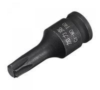 uxcell T40 Impact Torx Bit Socket, 1/4" Square Drive 35mm Longitud CR-MO Tamaños Métricos