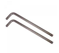 uxcell T55 Llave Torx antimanipulación a prueba de estrellas, brazo largo en forma de L de 9.45 pulgadas, acero S2 2 piezas