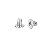 uxcell - Tornillos de cabeza Phillips M2 x 4 mm, cabeza Phillips para IBM HP, Dell Lenovo Gateway, Acer Samsung (50 unidades, 3,8 mm), color plateado