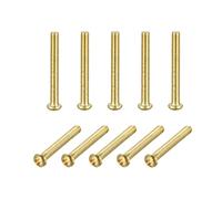 uxcell Tornillos de máquina de latón, M3x25mm Phillips Pan Head Fastener Pernos para muebles, equipo de oficina, electrónica, 10 piezas