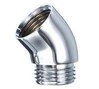 uxcell Válvula de cierre de ducha, válvula de control de flujo de ducha de latón G1/2, conector adaptador de codo de 130 grados, regulador de válvula de control de flujo de agua para ducha de mano