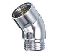 uxcell Válvula de cierre de ducha, válvula de control de flujo de ducha de latón G1/2, conector adaptador de codo de 135 grados, regulador de válvula de control de flujo de agua para ducha de mano